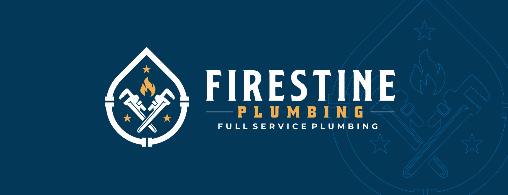 Firestine Plumbing Logo - Full Service Plumbing